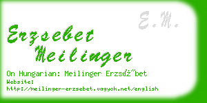 erzsebet meilinger business card
